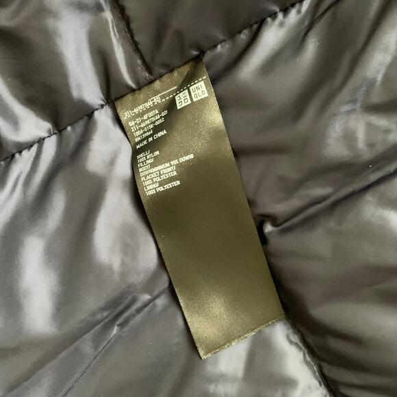 Uniqlo Down Belted Long Trench Coat in Navy Blue - Picture 13 of 13